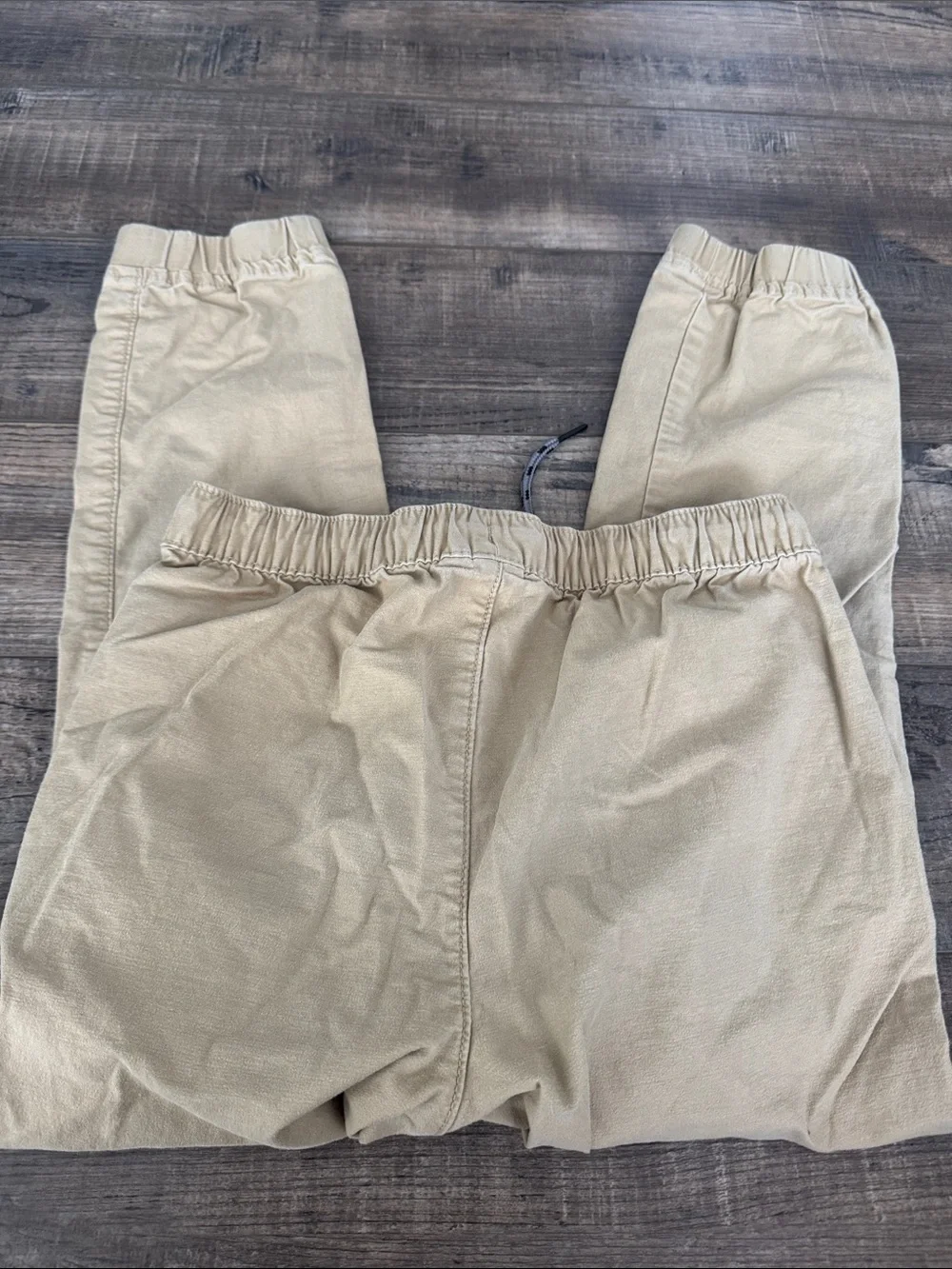 Set of 2 Gap Kids Size M Boys Khaki Drawstring Elastic Pants Used for Uniforms